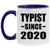 Typist Since 2020 - 11oz Accent Mug Purple