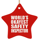 World's Okayest Safety Inspector - Star Ornament