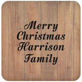 Merry Christmas Harrison Family - Drink Coaster C