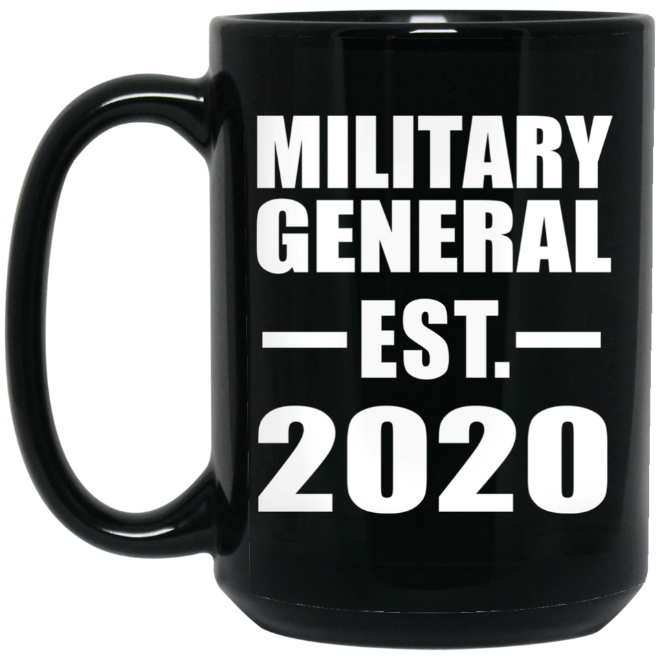 Military General Established EST. 2020 - 15oz Coffee Mug Black