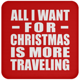 All I Want For Christmas Is More Traveling - Coaster