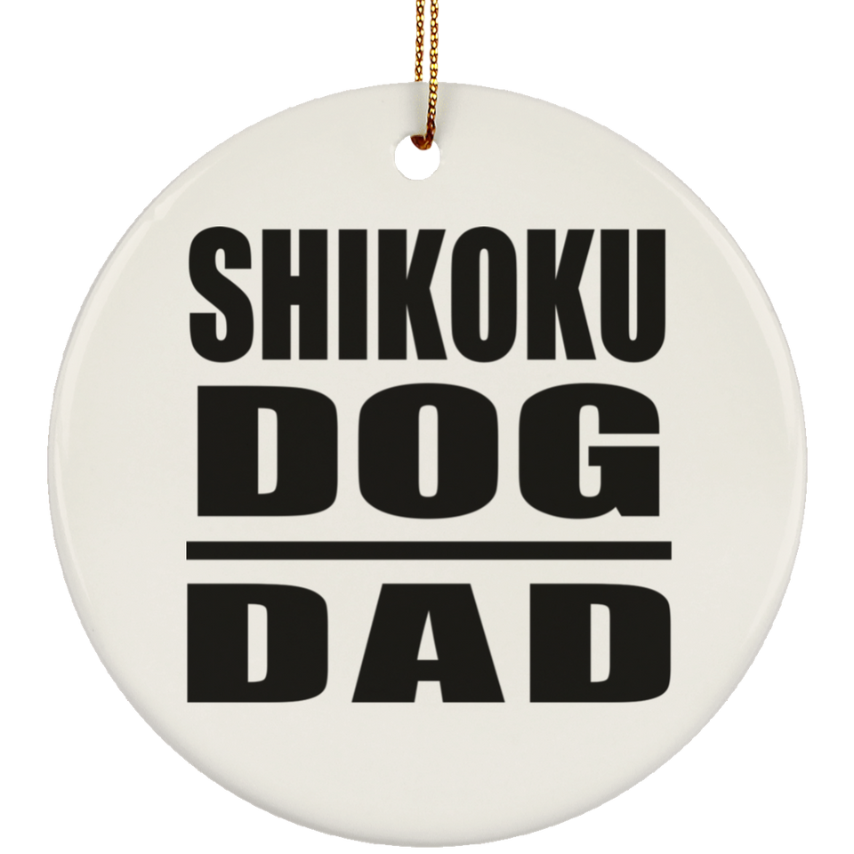 Shikoku Dog Dad - Circle Ornament