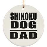 Shikoku Dog Dad - Circle Ornament