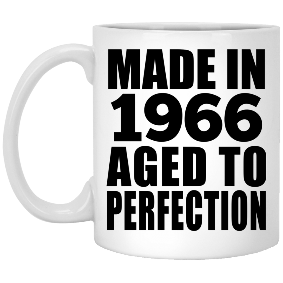 58th Birthday Made In 1966 Aged to Perfection - 11 Oz Coffee Mug