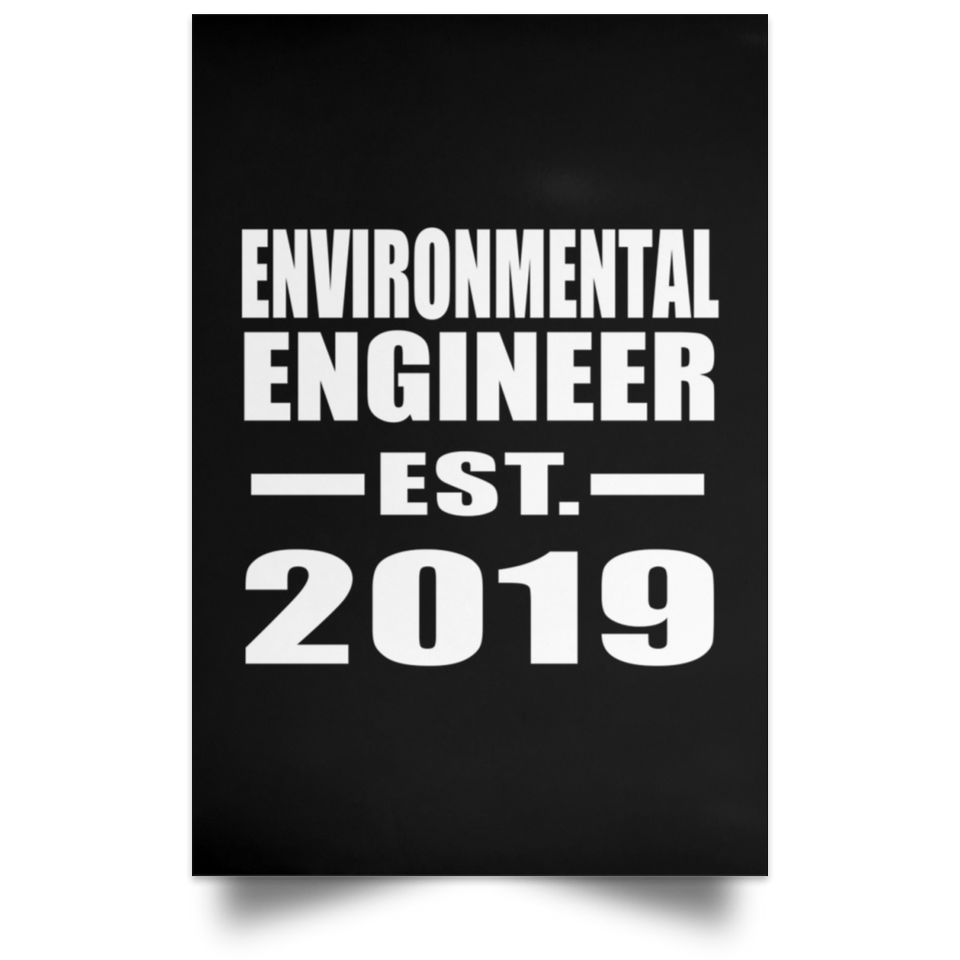 Environmental Engineer Established EST. 2019 - Poster Portrait