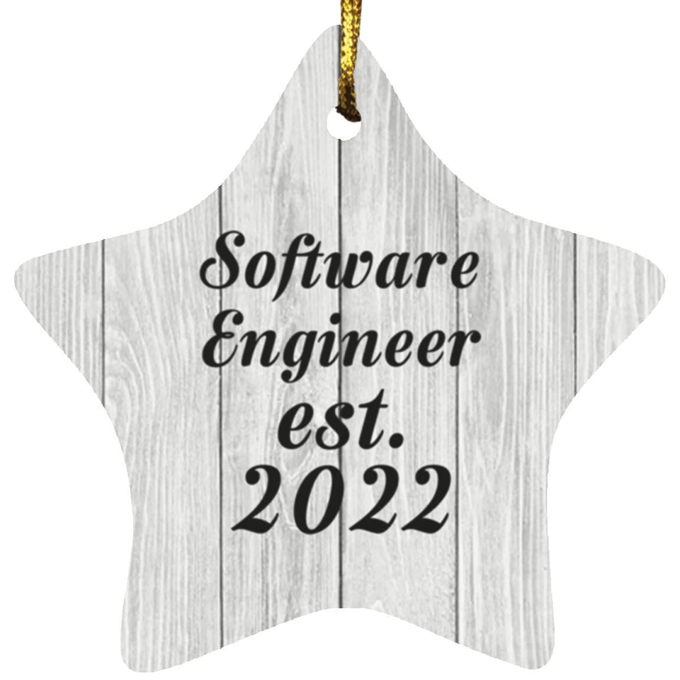 Software Engineer Established Est. 2022 - Star Ornament F