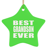 Best Grandson Ever - Star Ornament