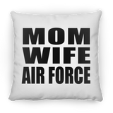 Mom Wife Air Force - Throw Pillow