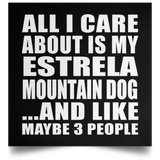 All I Care About Is My Estrela Mountain Dog - Poster Square