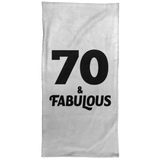 70th Birthday 70 & Fabulous - Hand Towel