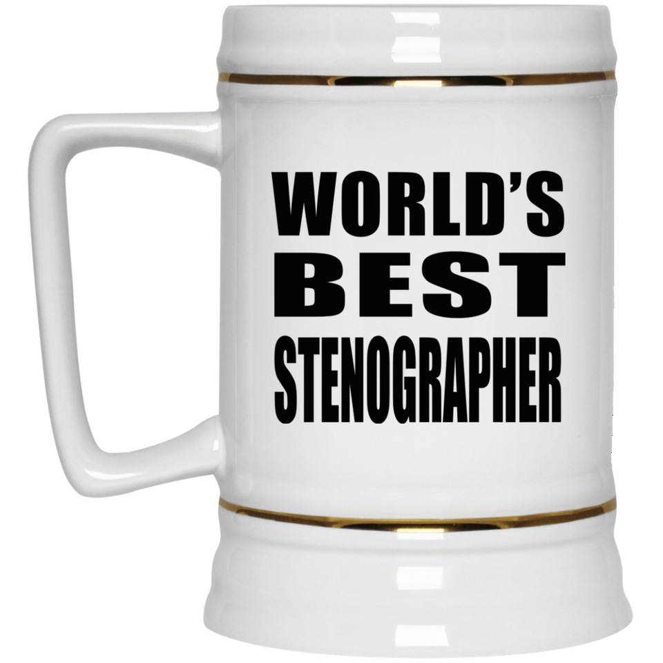 World's Best Stenographer - Beer Stein