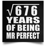 26th Anniversary Square Root of 676 Years of Mr Perfect - Poster Square