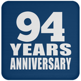 94th Anniversary 94 Years - Drink Coaster