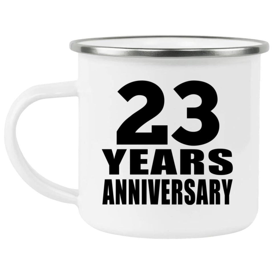 23rd Anniversary 23 Years - 12oz Camping Mug