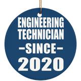 Engineering Technician Since 2020 - Circle Ornament