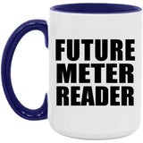Future Meter Reader - 15oz Accent Mug Purple