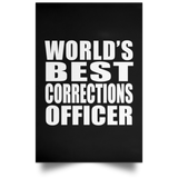 World's Best Corrections Officer - Poster Portrait
