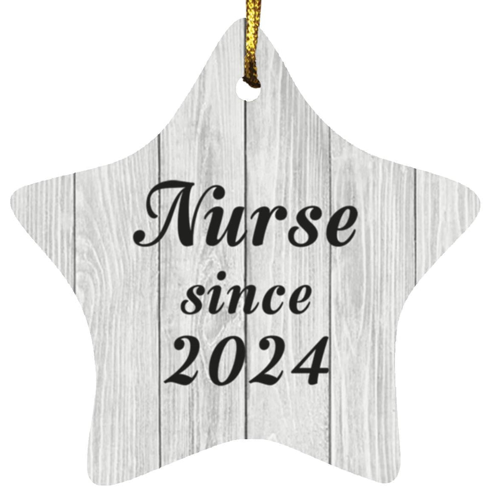 Nurse Since 2024 - Star Ornament F