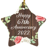 Happy 67th Anniversary 2022 - Star Ornament A