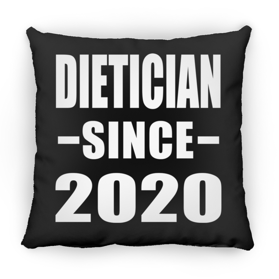Dietician Since 2020 - Throw Pillow Black
