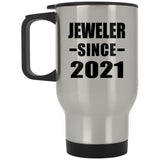 Jeweler Since 2021 - Silver Travel Mug