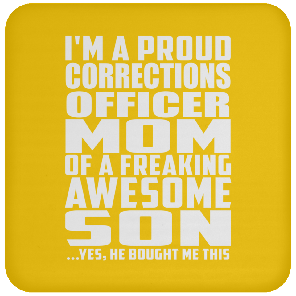 Proud Corrections Officer Mom Of Awesome Son - Drink Coaster