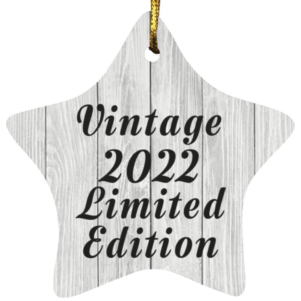 2nd Birthday Vintage 2022 Limited Edition - Star Ornament F