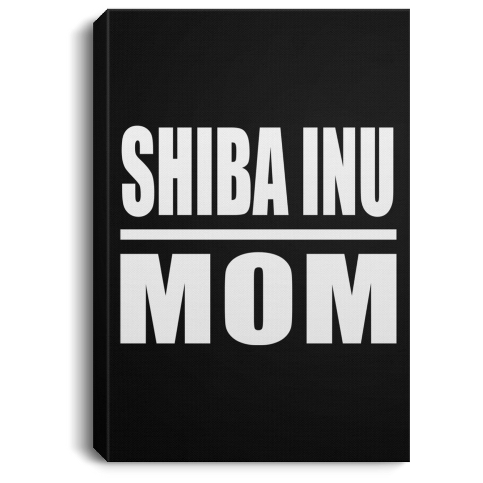 Shiba Inu Mom - Canvas Portrait