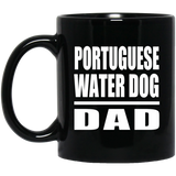 Portuguese Water Dog Dad - 11oz Coffee Mug Black