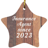 Insurance Agent Since 2023 - Star Ornament E