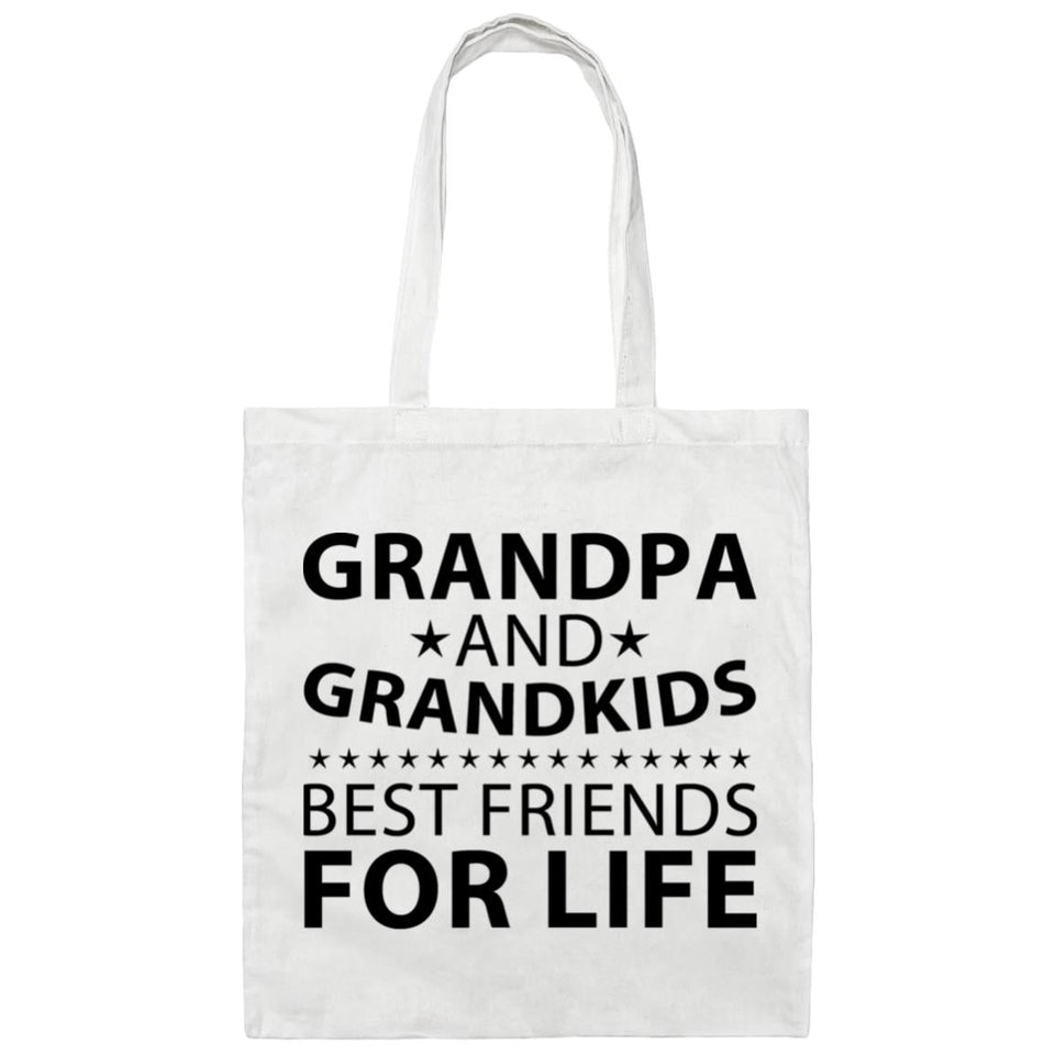 Grandpa and Grandkids, Best Friends For Life - Tote Bag White