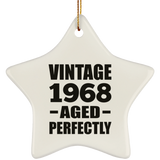 56th Birthday Vintage 1968 Aged Perfectly - Star Ornament