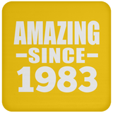 41st Birthday Amazing Since 1983 - Drink Coaster
