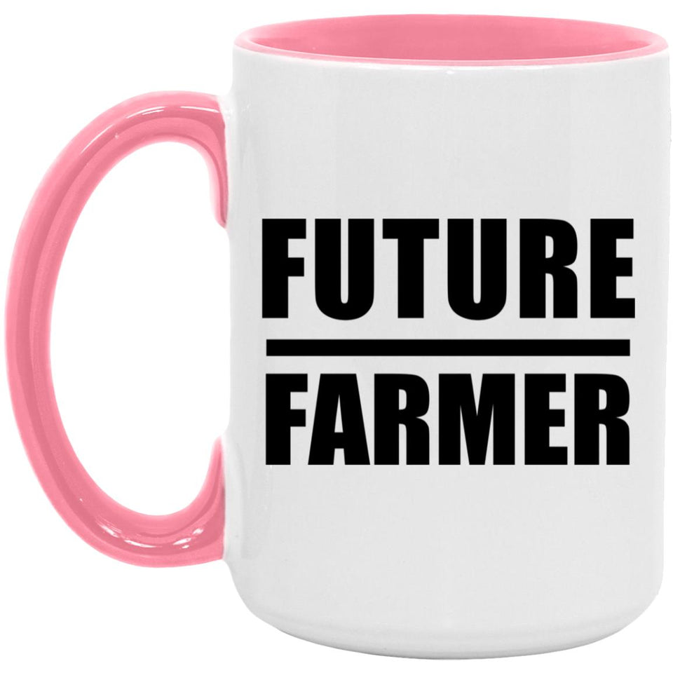 Future Farmer - 15oz Accent Mug Pink