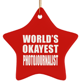 World's Okayest Photojournalist - Star Ornament