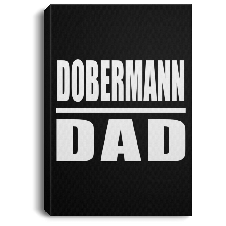 Dobermann Dad - Canvas Portrait