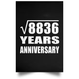 94th Anniversary Square Root of 8836 Years Anniversary - Poster Portrait