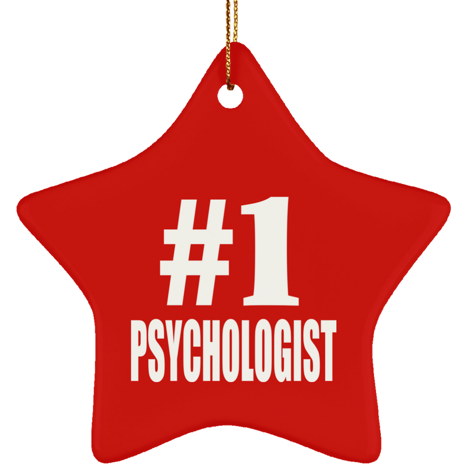 Number One #1 Psychologist - Star Ornament