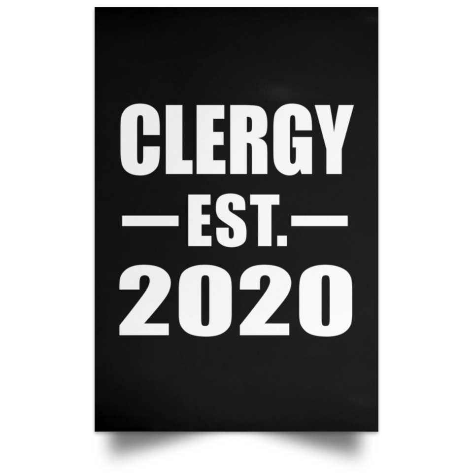 Clergy Established EST. 2020 - Poster Portrait