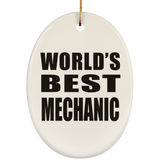 World's Best Mechanic - Oval Ornament