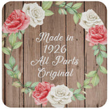 98th Birthday Made In 1926 All Parts Original - Drink Coaster B