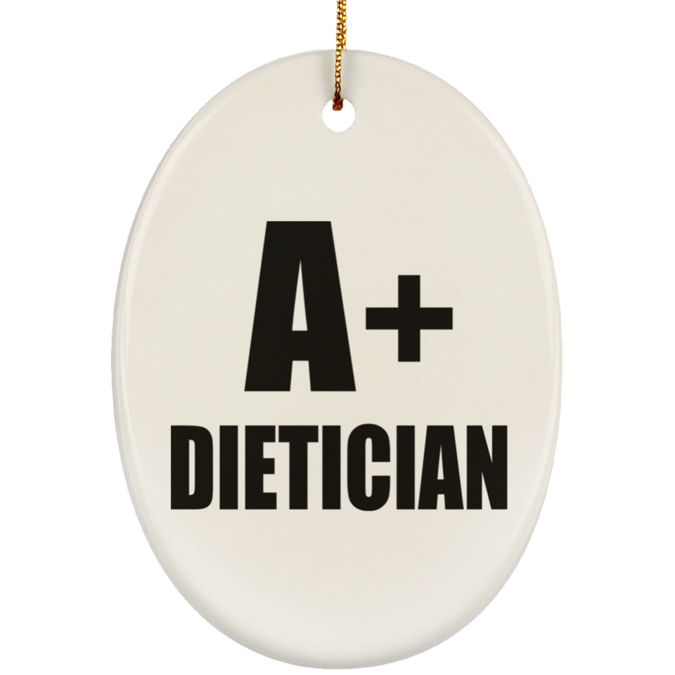 A+ Dietician - Oval Ornament