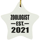 Zoologist Established EST. 2021 - Star Ornament