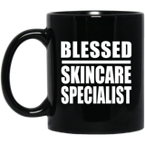 Blessed Skincare Specialist - 11oz Coffee Mug Black