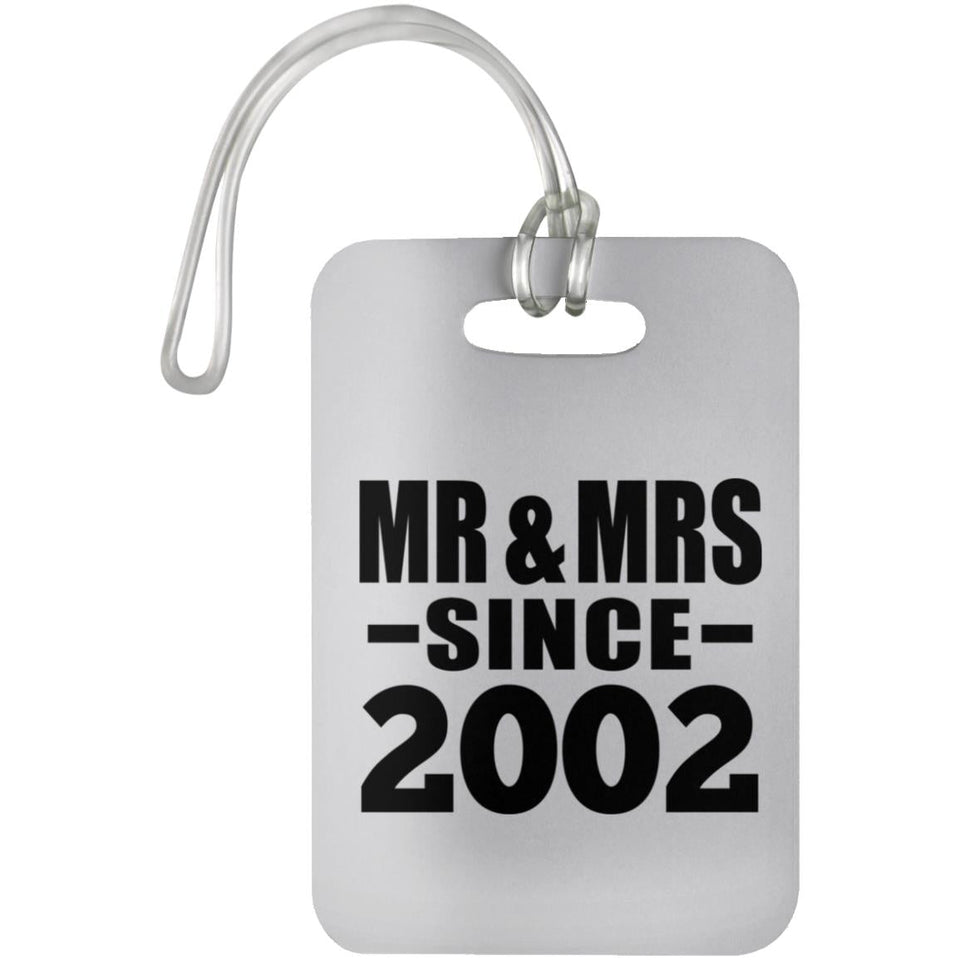 22nd Anniversary Mr & Mrs Since 2002 - Luggage Bag Tag