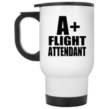 A+ Flight Attendant - White Travel Mug