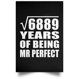 83rd Anniversary Square Root of 6889 Years of Mr Perfect - Poster Portrait