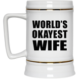 World's Okayest Wife - Beer Stein