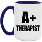 A+ Therapist - 15oz Accent Mug Purple