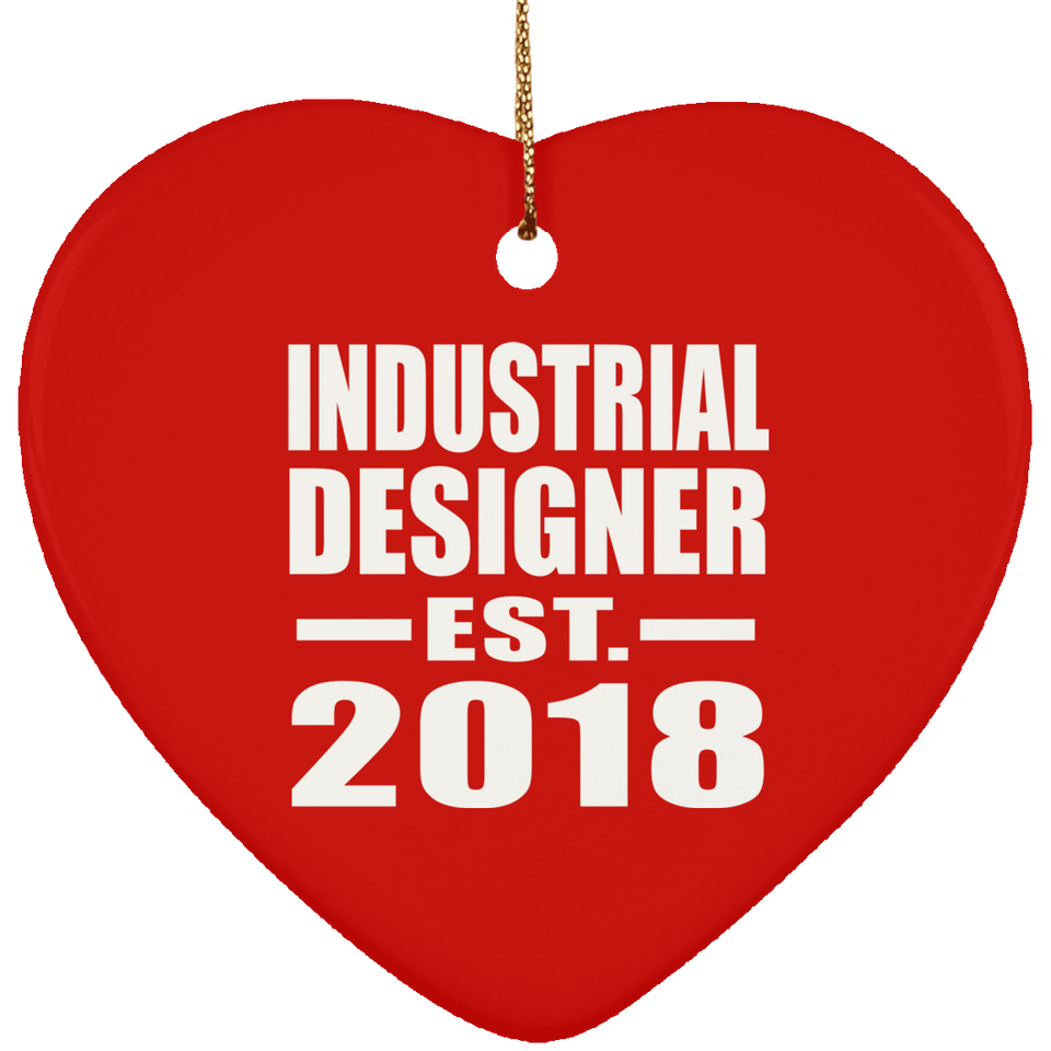 Industrial Designer Established EST. 2018 - Heart Ornament